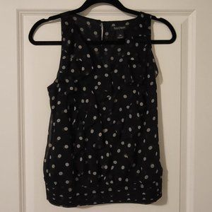 WHBM sleeveless flutter blouse